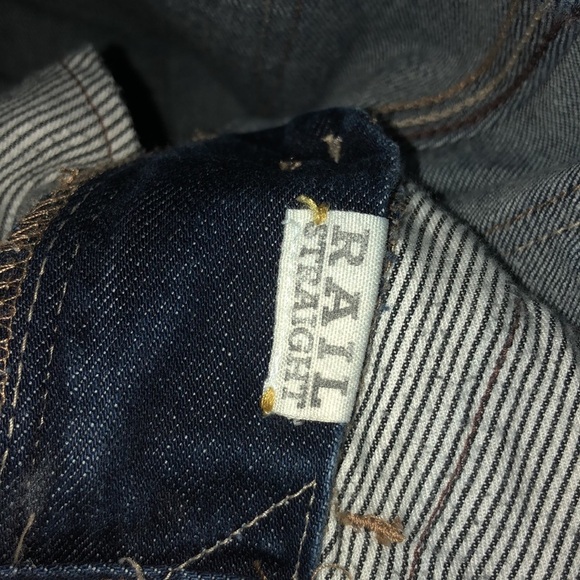 Madewell rail straight jeans size 26X32 98% cotton 2% spandex classic denim jean - Picture 5 of 8